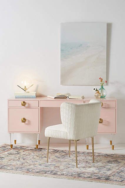 pink desk